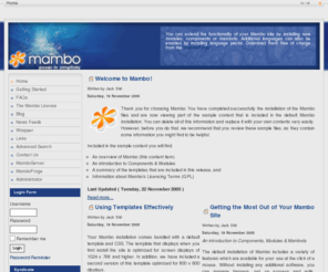 iknowjackshit.com: iknowjackshit.com
Mambo - the dynamic portal engine and content management system