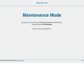 niconicoinc.com: Nico Nico Inc » Maintenance Mode
Nico Nico your media company with a smile ;)