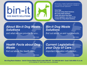 bin-it.co.uk: DOG BIN WASTE DISPOSAL COLLECTION EMPTYING ESSEX HERTS LONDON | DOG BIN EMPTYING | LOCAL AUTHORITY DOG WASTE BIN DISPOSING | COUNCIL DOG BINS | ENVIRONMENTAL DOG WASTE BINS | UK
Dog Waste Bin Emptying, Collection and Disposal company for Local Authorities and Councils in Essex, Herts, London and Nationwide across the UK