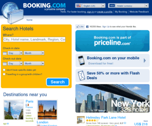 booking.com: Booking.com: 120000+ hotels worldwide. Book your hotel now!
Save up to 75% on hotels in 15,000 destinations worldwide. Read hotel reviews and find the guaranteed best price on a choice of hotels to suit any budget.