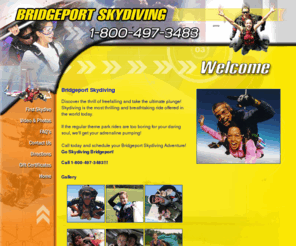 bridgeportskydiving.com: Bridgeport Skydiving - Skydiving Bridgeport, Connecticut
Bridgeport Skydiving offers skydiving in the Bridgeport, Connecticut area.  Call 1-800-497-3483 today!  We welcome first time skydivers as well as experienced skydivers. Go Skydiving Bridgeport!