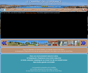 camping-esperance.com: Camping de l'Espérance - Trébeurden - Côte de Granit Rose
Vacances sur la Côte de Granit Rose, camping trois étoiles vue et accès mer, face à la légendaire Ile d'Aval (Avallon), sur laquelle repose le Roi Arthur.