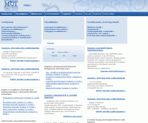 mot.hu: Tanfolyam, egyetem, konferencia, továbbképzés adatbázis
Országos aktuális adatbázis: tanfolyamok, továbbkézések, Bsc szakok, mesterképzések.