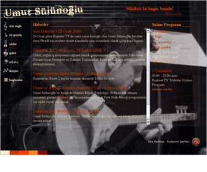 umutsulunoglu.com: Umut Sülünoğlu
Umut Sülünoğlu'nun Resmi İnternet Sitesi