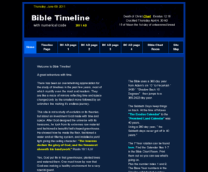 adamictimeline.com: Bible Timeline with Numerical Code
A blend of a Bible timeline with a numerical path from Adam to Jesus Christ.