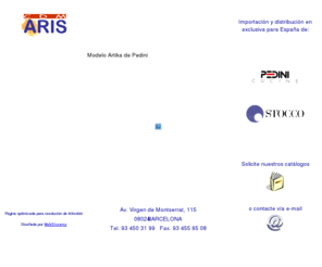 cdmaris.com: Página Principal de CDM ARIS
Página Principal de CDM ARIS, Importacion y distribución de Pedini y Stocco