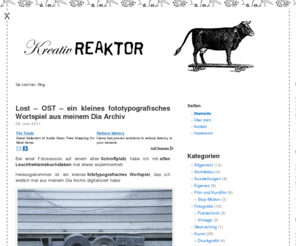 kreativ-reaktor.com: Kreativ-Reaktor – Blog für Fotografie und Film, Kunst und Design, Musik und mehr
Webseiten zum Thema: Labyrinthe und Irrgärten, Erinnerungen an Wien – Streetart aus dem Jahr 2004, Kleines Goldon Kinderklavier ohne spielbare