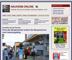 nauheim-online.de: Nauheim - Aktuelle Themen, Fotos, Veranstaltungshinweise, Nachrichten, Neuigkeiten und Umfragen
Nauheim: Aktuelle Themen, Fotos, Veranstaltungshinweise, Nachrichten, Neuigkeiten und Umfragen