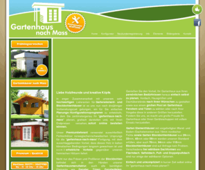 gartenhaus-24.info: • Gartenhaus nach Mass • Geräteschuppen, Gerätehaus und Gartenhäuser
Gartenhaus nach Mass. Konfigurieren Sie Ihr Gartenhaus oder Ihren Geräteschuppen online! Gartenhaus, Gartenlaube und Gerätehaus selber planen.