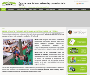 mencatur.com: Feria Mencatur - Feria de caza, turismo, artesanía y productos de la tierra.
Feria Mencatur, feria de caza, turismo, artesanía y productos de la tierra. Villanueva de la Fuente - Ciudad Real