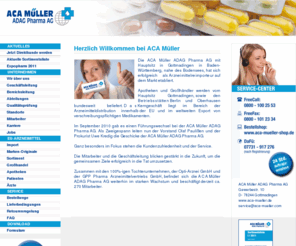 xn--aca-mller-u9a.com: ACA Müller ADAG Pharma AG | Arzneimittel | Medikamente | Apotheken | Großhandel |  Reimporteur | EU | Export | Import
Marken-Originale - Arzneimittel, Medikamente und Medizinprodukte aus EU-Import