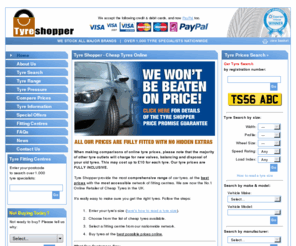 tyreshoppers.com: Tyres » Cheap Car Tyre Prices
Tyre Shopper is an online retailer of Tyres, available for fitting at over 200 UK Locations. Our Cheap Tyres include Car Tyres and Low Cost Tyres, and our Tyre Prices are fully inclusive of all fitting charges.