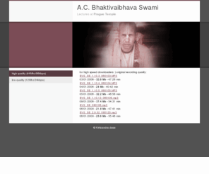 bvswami.info: high quality (44Mhz/96kbps)
