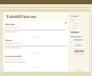 tekstiilitaito.net: TekstiiliTaito.net
