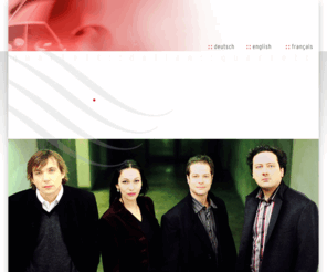 delian-quartett.com: delian :: quartett | Willkommen | welcome
delian::quartett | Streichquartett | Adrian Pinzaru, Violine | Andreas Moscho, Violine | Aida-Carmen Soanea, Viola | Romain Garioud, Violoncello