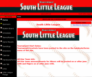 southll.net: South Little League - (Winston-Salem, NC)  - powered by LeagueLineup.com
The home of South Little League, located in Winston Salem, NC