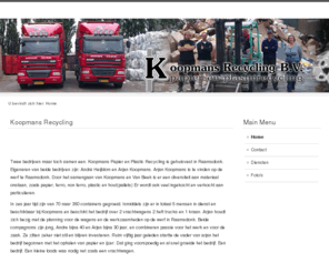 koopmansrecycling.com: Home
Koopmans Reclycling van papier en karton.