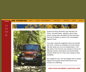 ouraymountainadventures.com: Ouray Mountain Adventures
Jeep rentals, Jeep, Jeeps, Rental, rentals, colorado, ouray, colorado jeep rentals, ouray jeep rentals, ouray mountain adventures, adventures