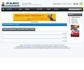 parc.ro: Parc
Site de licitatii OnLine gratuite. Anunturi gratuite. 