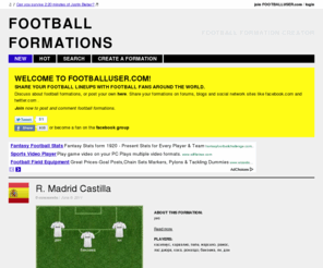 footballuser.com: Newest Football Formations - footballuser.com
Discuss about football formations, or post your own. Share them on forums, blogs and social network sites.