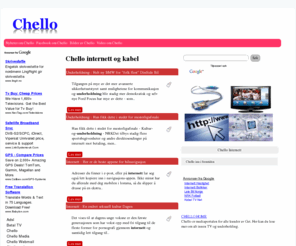 chello.no: Chello internett og kabel
Oversikt over Chello produkter og tjenester innen kabel tv, internett ADSL.