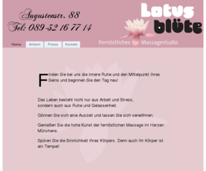 lotus-bluete.com: Lotus Blüte Massagestudio - Homepage
