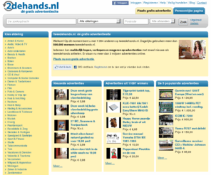 viavia.nl: Tweedehands.nl - Gratis advertenties - Tweedehands en nieuwe artikelen kopen en verkopen
De gratis advertentiesite. Meer dan 1.800.000 advertenties. Tweedehands en nieuwe artikelen in jouw buurt. Kopen en verkopen op tweedehands.nl is eenvoudig en snel. Plaats nu een gratis advertentie of zoek naar de beste koopjes.