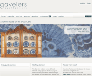 gavelers.com: Gavelers Auctioneers - Auction house of the Specialists
Gavelers.com, the website of Gavelers Auctioneers, Amsterdam