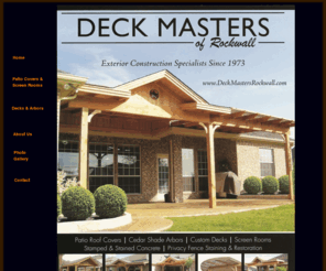 deckmastersrockwall.com: Home
This web site has been created with technology from Avanquest Publishing USA, Inc.