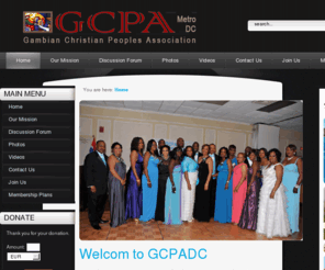 gcpadc.org: Welcome to Our Website
GCPADC - Gambian Christian People Association DC