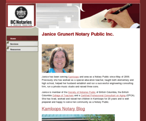 kamloopsnotary.com: Home - Janice Grunert Notary Public
Janice Grunert Notary Public serving Kamloops and area since 2009.