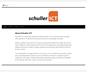 schullerict.com: About Schuller ICT | Schuller ICT
This site describes SchullerICT and freelance consultant Stefan Schuller.