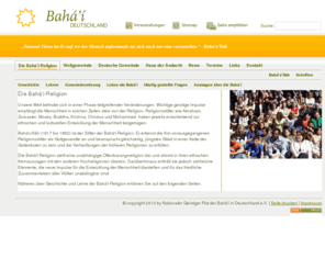 bahai-glaube.info: Die Bahá'í-Religion - Bahá'í Deutschland
Die Bahá'í-Religion