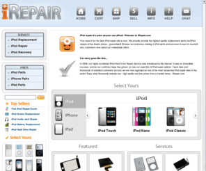 ipodbattery.info: iPod Repair | Apple iPod Parts | Broken iPod Help
iPod repair services and replacement ipod parts at rock-bottom prices.  We fix iPod issues for the lowest price - guaranteed!