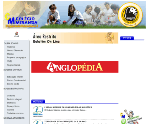 colegiomiranda.com.br: ***** COLÃGIO MIRANDA ***** -
