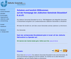 jgd.de: Jüdische Gemeinde Düsseldorf K. d.ö. R.
Homepage der Jüdischen Gemeinde Düsseldorf