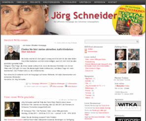 joergschneider.ch: Jörg Schneider
Die offizielle Homepage des Schweizer Schauspielers