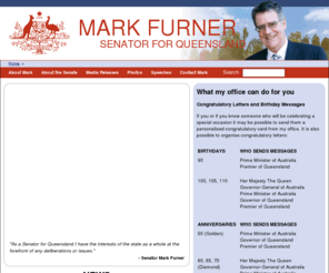 markfurner.com: Mark Furner :: Senator for Queensland
Website of Mark Furner, Senator for Queensland