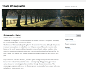 rootschiropractic.org: Roots Chiropractic | Just another WordPress site
