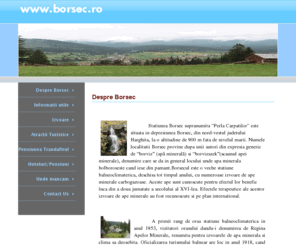 borsec.ro: Despre Borsec
Orasul Borsec