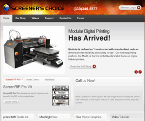 flexijet.net: Welcome to Screener's Choice!
Screener's Choice is the supplier for MaxBlack products. From ScreenRIP Pro, to the Mod1 Series DTG printers and our Waterproof films, you can be confident in you will receive the best quality products at affordable prices!