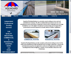 rubber-roof.co.uk: AquaGard Roofing Solutions
Firestone, Carlisle & AquaGard EPDM single-ply flat roof membranes installed without mess or flames with a 20-year warranty roofer in bristol specialising in flat roofing, commercial sheeting & cladding and guttering 0800 195 0504 www.my-roof-leaks.co.uk