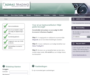 adrastrading.com: Adras Trading B.V. - Voor al uw kantoorartikelen! Altijd gratis bezorgd!
Adras Trading B.V.: gemakkelijk, betrouwbaar en eenvoudig! Van auto onderdelen tot kantoorinrichting!