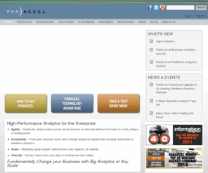 paraccel.info: ParAccel Analytic Database
High performance, fast columnar analytics database system from ParAccel. Try a free demo today.
