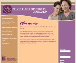 pfdnetwork.org: Pelvic Floor Disorders Network
