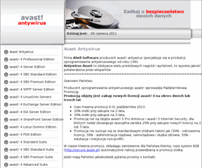 avast24.com: Antywirus Avast > >  program antywirusowy dla zawodowców
dystrybutor avast! Oprogramowanie antywirusowe AVAST, informacje, sprzedaż
