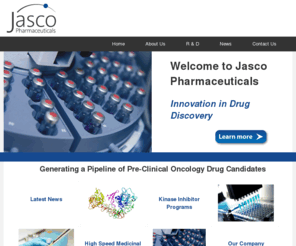 jascopharma.com: Welcome to Jasco Pharmaceuticals, LLC
JascoPharma: Generating a pipeline of pre-clinical oncology drug candidates.