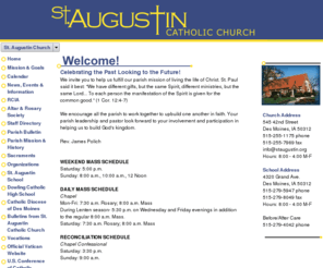 staugustin.org: St. Augustin Church
Welcome to the St. Augustin Church Website. We strive to become transformed into Christ Our Lord by being nurtured through our worship of our heavenly Father.