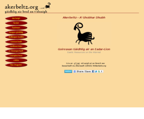 akerbeltz.org: Làrach Akerbeltz
Goireasan Gàidhlig air an Eadar-lìon - Gaelic Language Resources on the Web