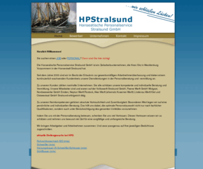 hps-stralsund.de: HPStralsund - hanseatische Personalservice Stralsund GmbH
Homepage der hanseatische Personalservice Stralsund GmbH, Jobvermittlung